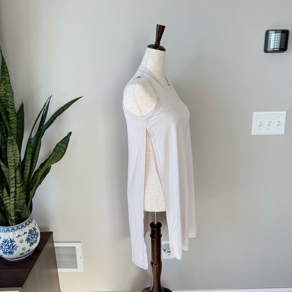 Lululemon 🍋 Long for Length Slit Tank Top - Bone - Picture 6 of 8